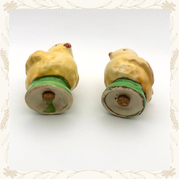 Vintage Ceramic Hatching Chicks Salt & Pepper Shaker Set – Springtime Farmhouse - Picture 6 of 6